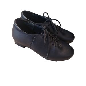 Black Lace-Up Dance Shoes